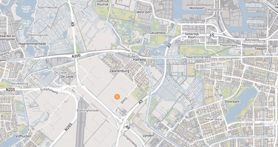 Locatie HAW zoekgebied